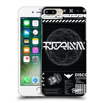 Picasee silikonowe przeźroczyste etui na Apple iPhone 8 Plus - BLACK DISCO