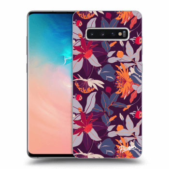 Etui na Samsung Galaxy S10 Plus G975 - Purple Leaf