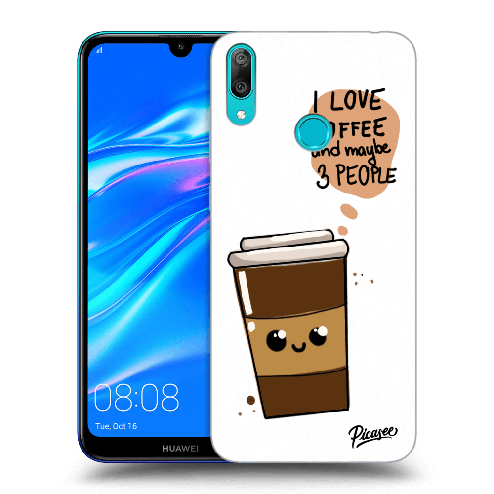 Picasee ULTIMATE CASE pro Huawei Y7 2019 - Cute coffee