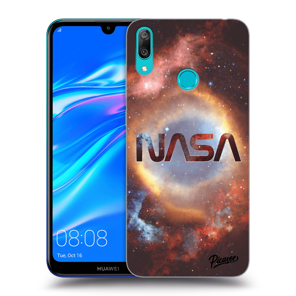 Picasee silikonowe przeźroczyste etui na Huawei Y7 2019 - Nebula