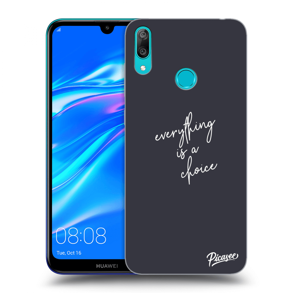 Picasee ULTIMATE CASE pro Huawei Y7 2019 - Everything is a choice