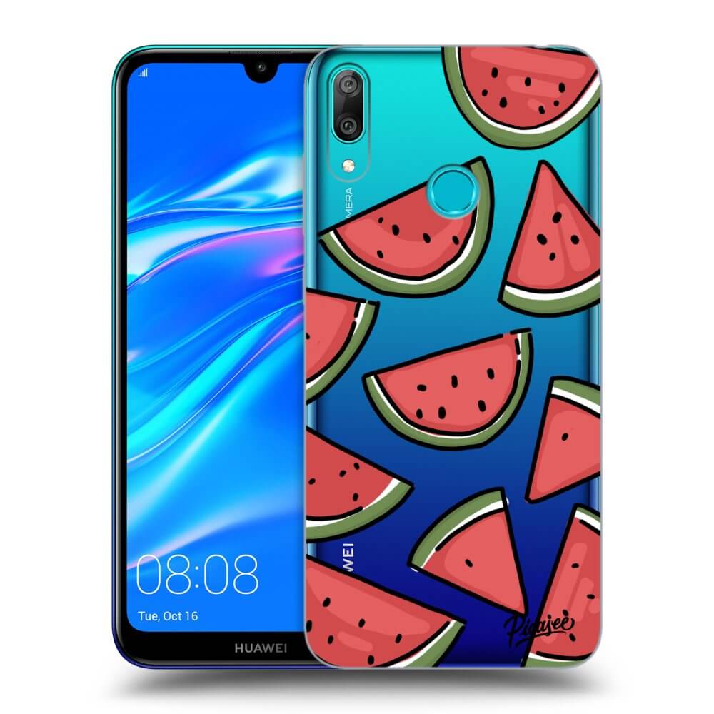 Picasee silikonowe przeźroczyste etui na Huawei Y7 2019 - Melone