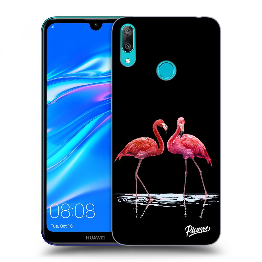 Picasee ULTIMATE CASE pro Huawei Y7 2019 - Flamingos couple