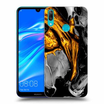 Etui na Huawei Y7 2019 - Black Gold