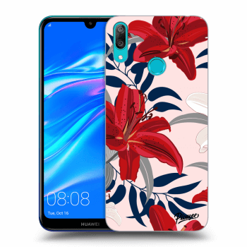 Etui na Huawei Y7 2019 - Red Lily