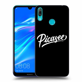 Etui na Huawei Y7 2019 - Picasee - old logo - white