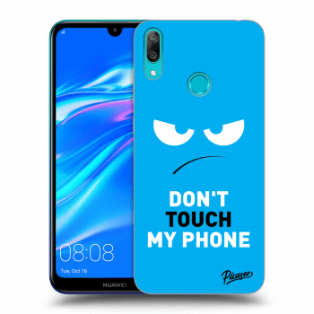 Etui na Huawei Y7 2019 - Angry Eyes - Blue