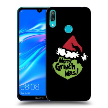 Picasee silikonowe czarne etui na Huawei Y7 2019 - Grinch 2