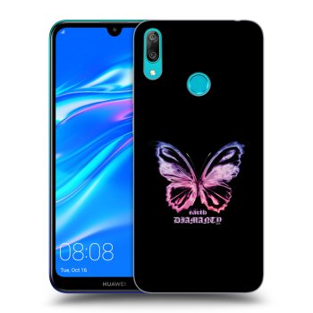 Etui na Huawei Y7 2019 - Diamanty Purple