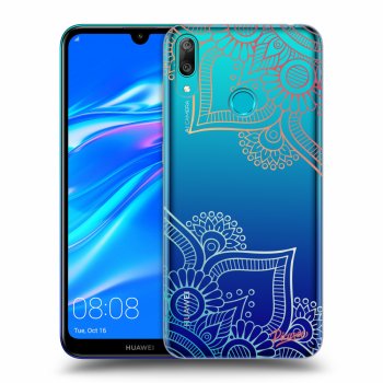 Picasee silikonowe przeźroczyste etui na Huawei Y7 2019 - Flowers pattern