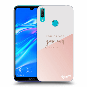 Picasee silikonowe czarne etui na Huawei Y7 2019 - You create your own opportunities