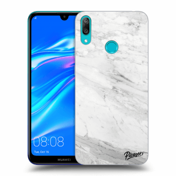 Etui na Huawei Y7 2019 - White marble
