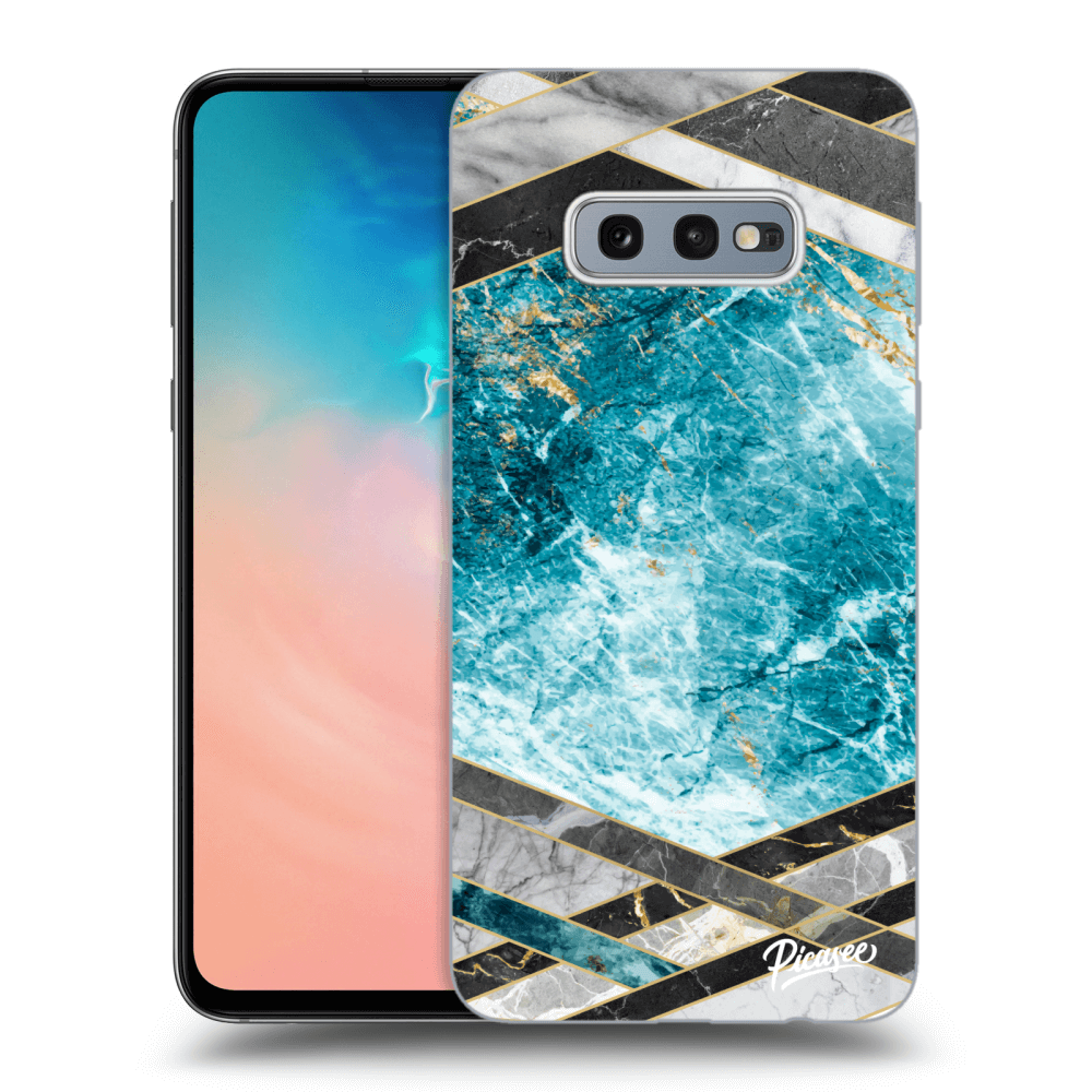 Picasee ULTIMATE CASE pro Samsung Galaxy S10e G970 - Blue geometry