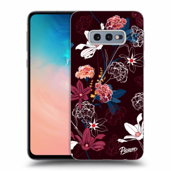 Picasee silikonowe czarne etui na Samsung Galaxy S10e G970 - Dark Meadow