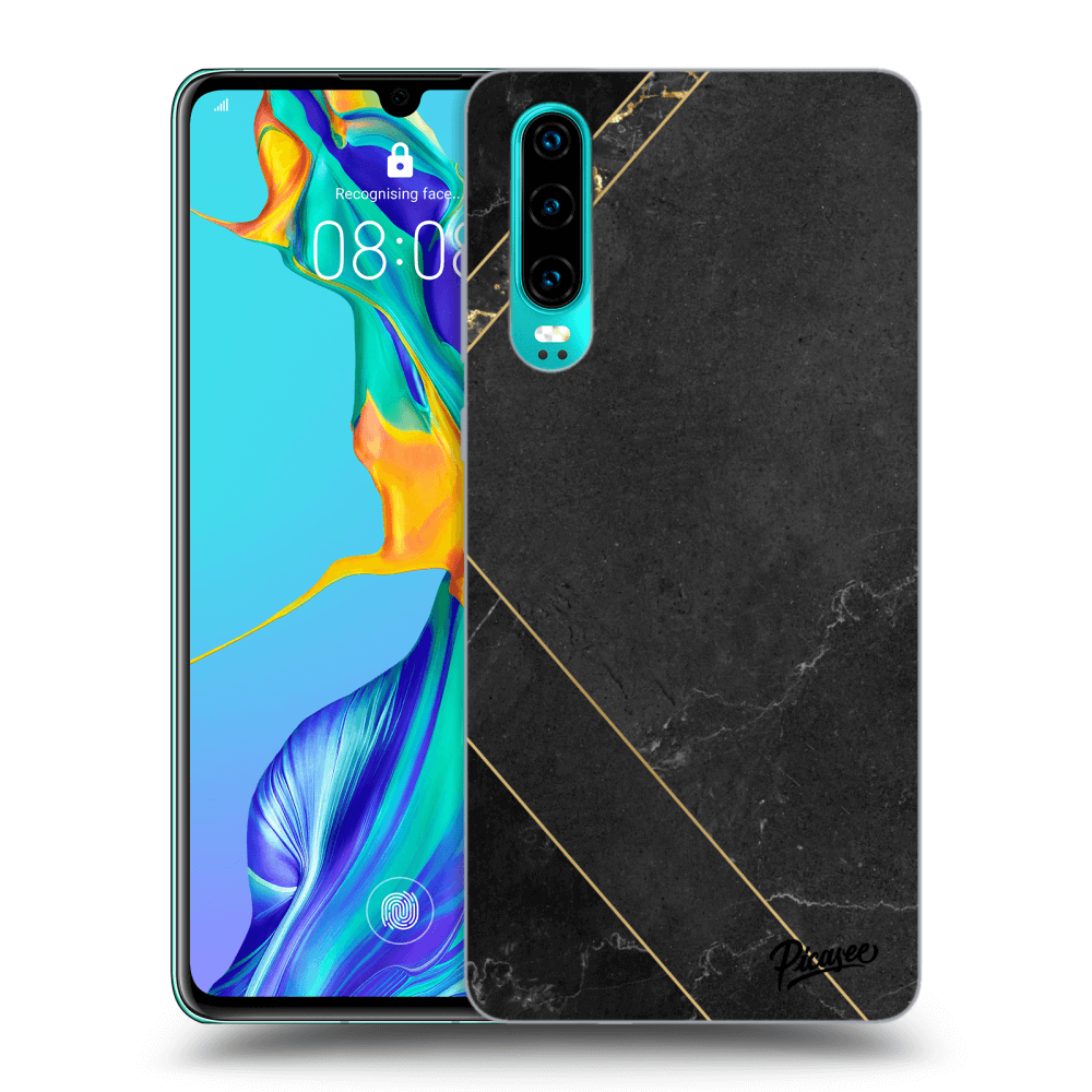 Picasee ULTIMATE CASE pro Huawei P30 - Black tile