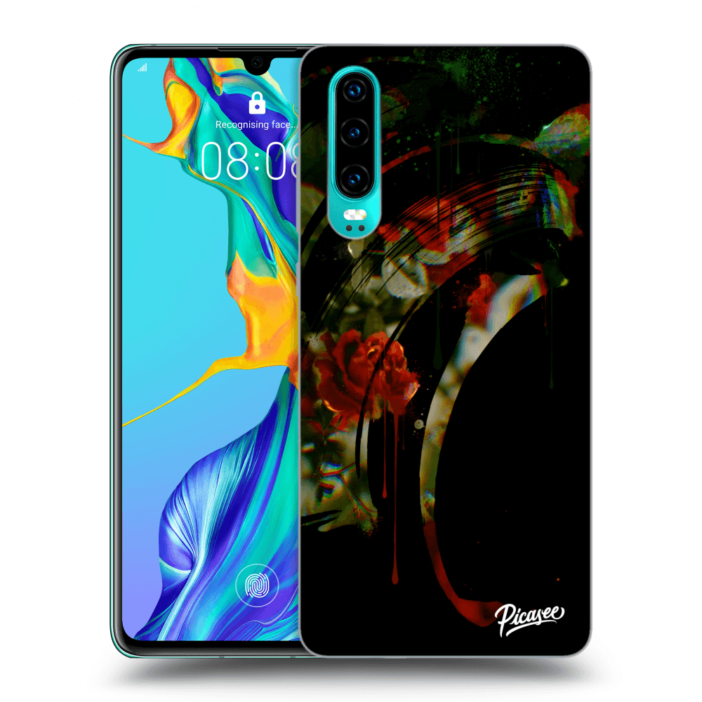 Picasee ULTIMATE CASE pro Huawei P30 - Roses black