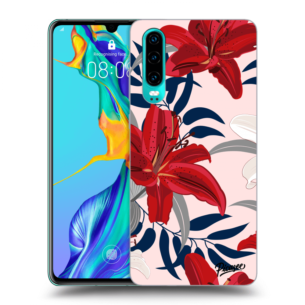 Picasee ULTIMATE CASE pro Huawei P30 - Red Lily