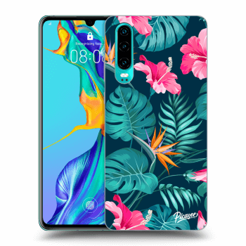 Etui na Huawei P30 - Pink Monstera