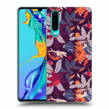 Picasee ULTIMATE CASE pro Huawei P30 - Purple Leaf