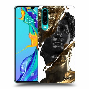 Etui na Huawei P30 - Gold - Black