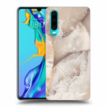 Etui na Huawei P30 - Cream marble