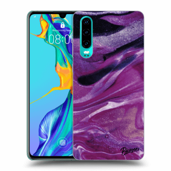 Etui na Huawei P30 - Purple glitter