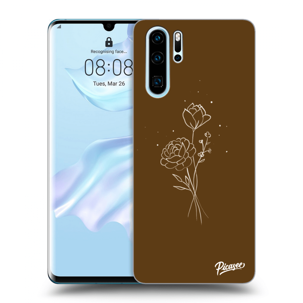 Picasee ULTIMATE CASE pro Huawei P30 Pro - Brown flowers