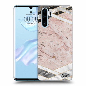 Etui na Huawei P30 Pro - Pink geometry