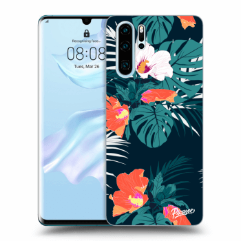 Picasee silikonowe przeźroczyste etui na Huawei P30 Pro - Monstera Color