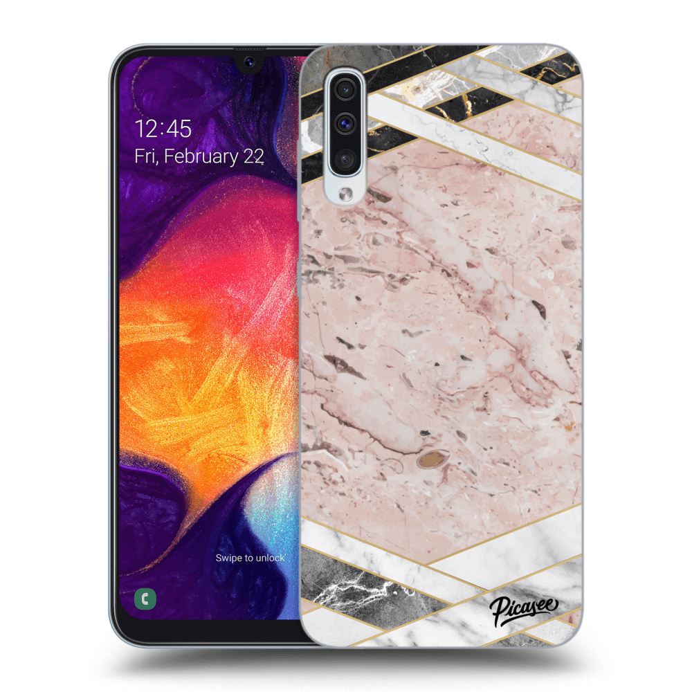 Picasee ULTIMATE CASE pro Samsung Galaxy A50 A505F - Pink geometry