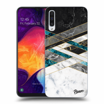 Picasee ULTIMATE CASE pro Samsung Galaxy A50 A505F - Black & White geometry
