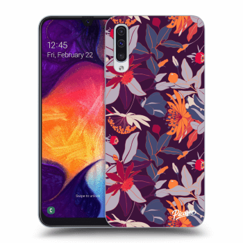 Etui na Samsung Galaxy A50 A505F - Purple Leaf