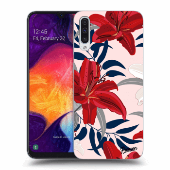 Etui na Samsung Galaxy A50 A505F - Red Lily