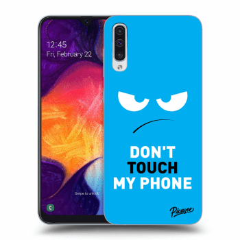 Etui na Samsung Galaxy A50 A505F - Angry Eyes - Blue