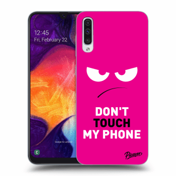 Picasee ULTIMATE CASE pro Samsung Galaxy A50 A505F - Angry Eyes - Pink