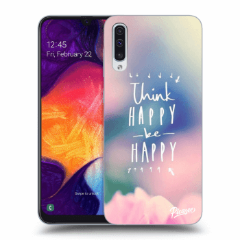 Etui na Samsung Galaxy A50 A505F - Think happy be happy