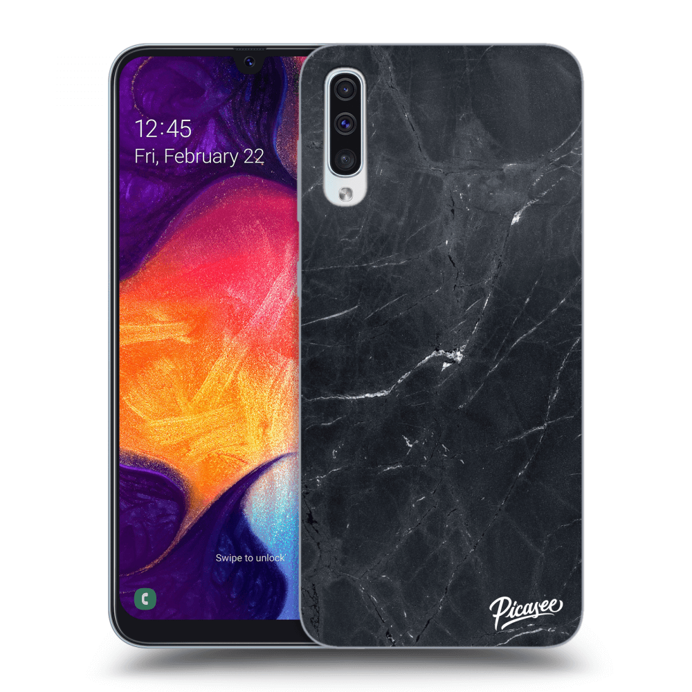 Picasee ULTIMATE CASE pro Samsung Galaxy A50 A505F - Black marble