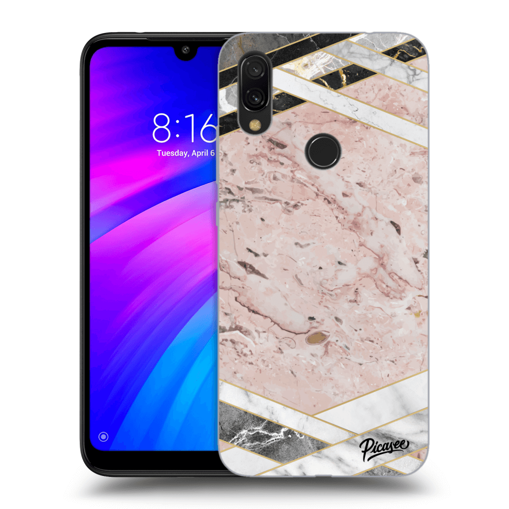 Picasee ULTIMATE CASE pro Xiaomi Redmi 7 - Pink geometry