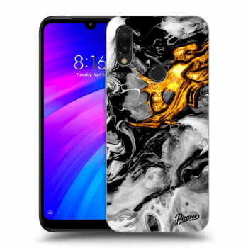 Etui na Xiaomi Redmi 7 - Black Gold 2