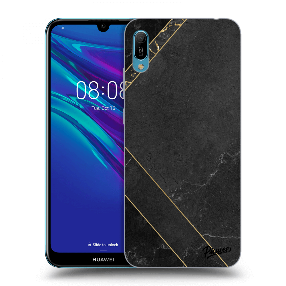 Picasee ULTIMATE CASE pro Huawei Y6 2019 - Black tile