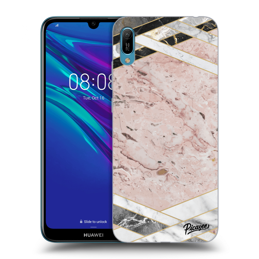 Picasee ULTIMATE CASE pro Huawei Y6 2019 - Pink geometry
