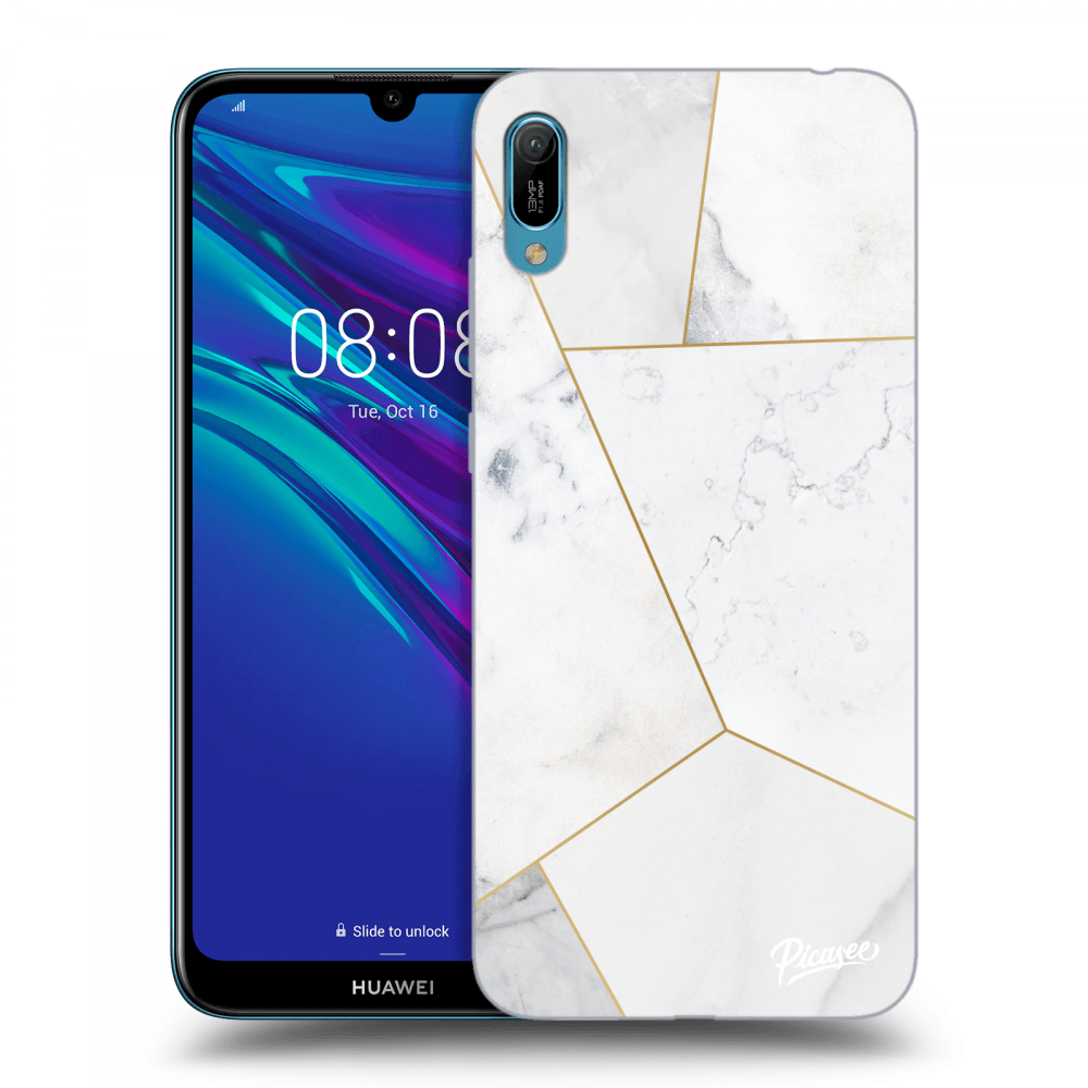 Picasee ULTIMATE CASE pro Huawei Y6 2019 - White tile