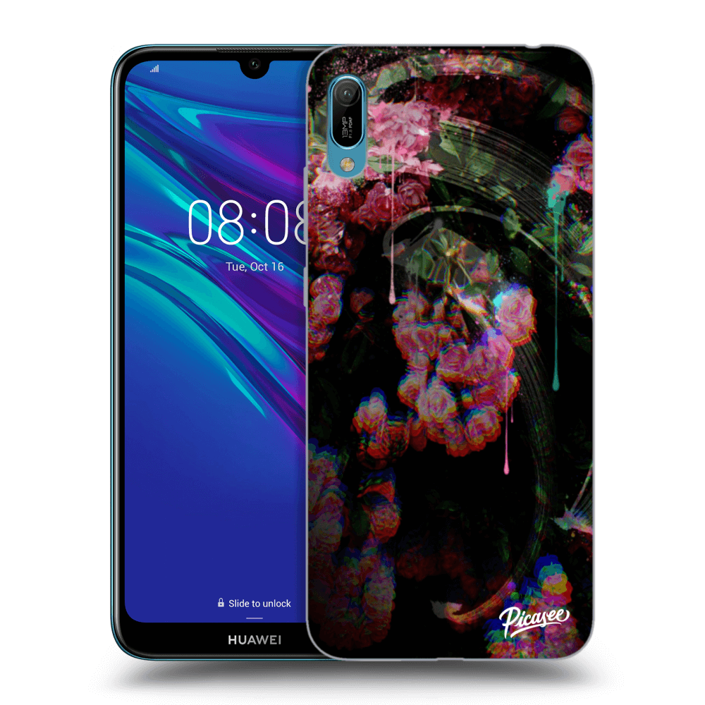 Picasee silikonowe przeźroczyste etui na Huawei Y6 2019 - Rosebush limited