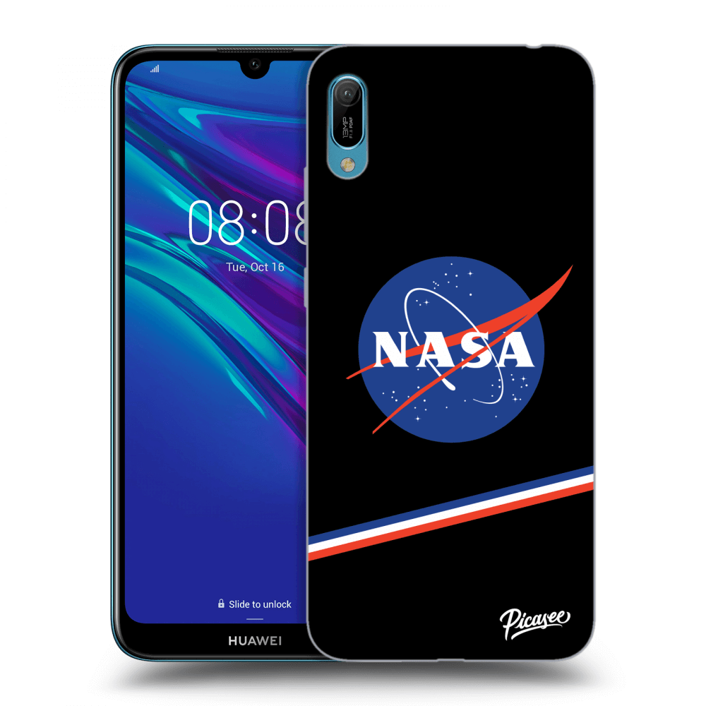 Picasee silikonowe czarne etui na Huawei Y6 2019 - NASA Original