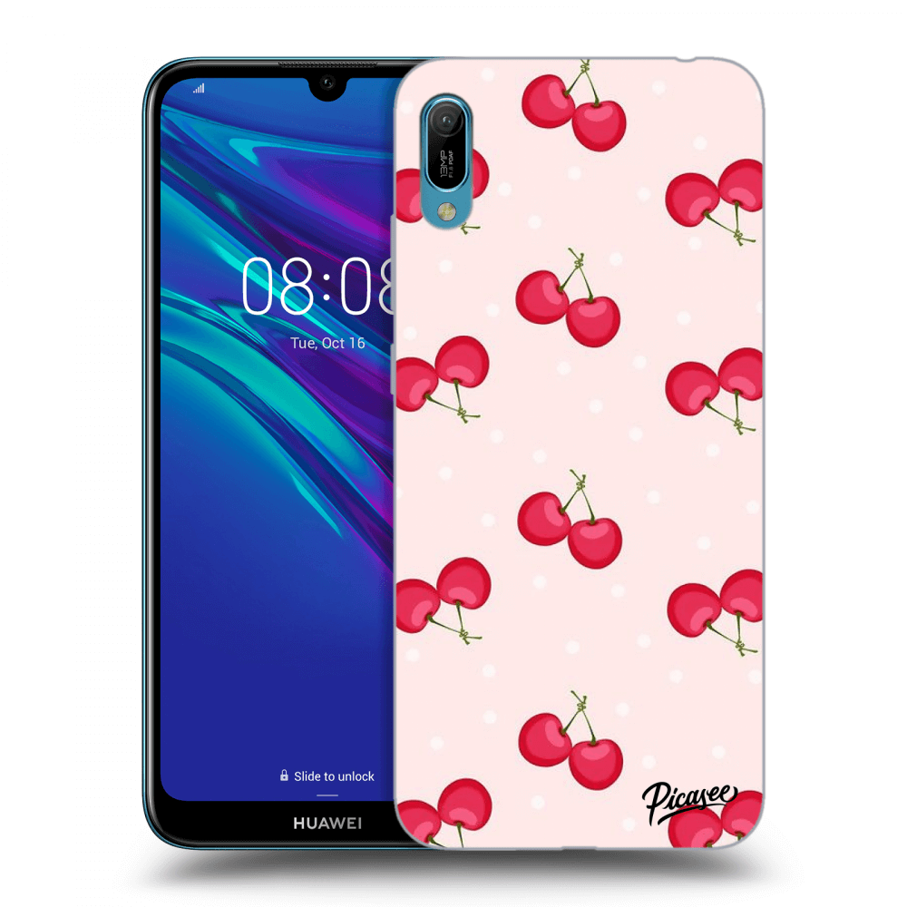 Picasee silikonowe przeźroczyste etui na Huawei Y6 2019 - Cherries
