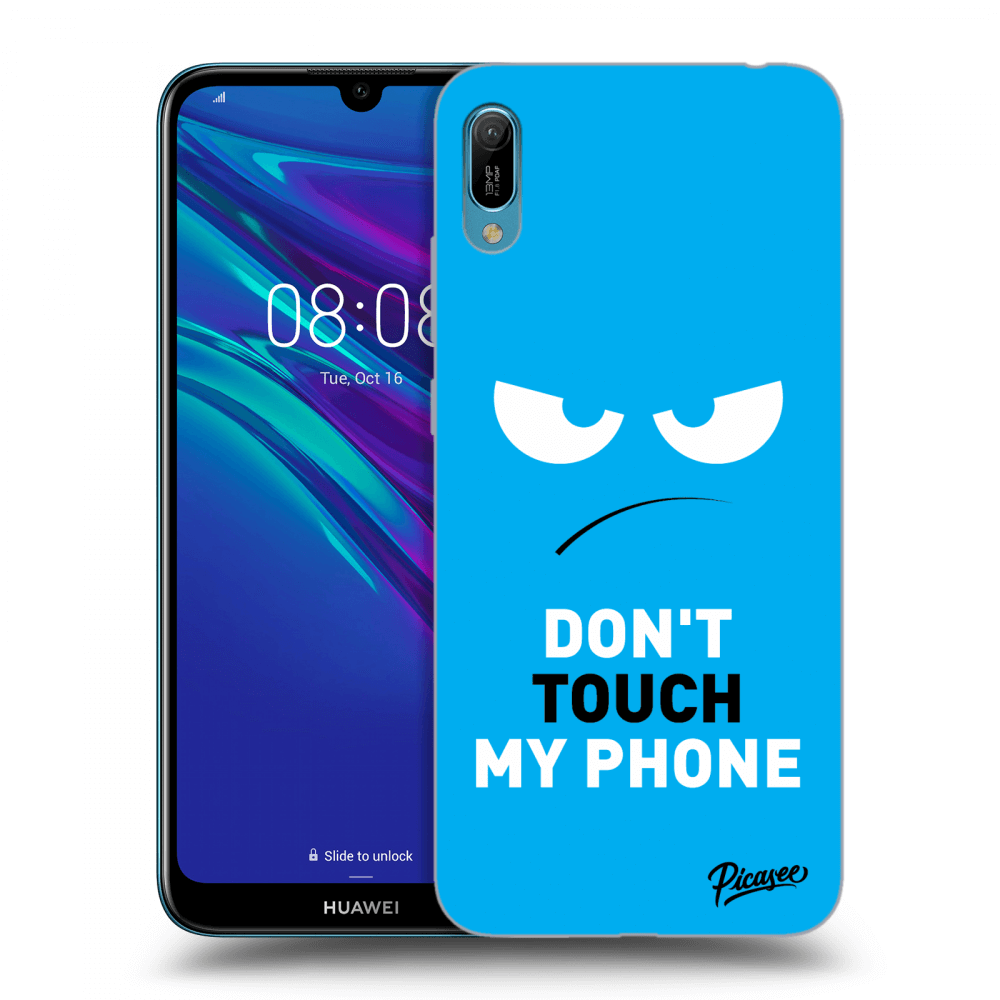 Picasee ULTIMATE CASE pro Huawei Y6 2019 - Angry Eyes - Blue