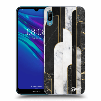 Picasee ULTIMATE CASE pro Huawei Y6 2019 - Black & White tile