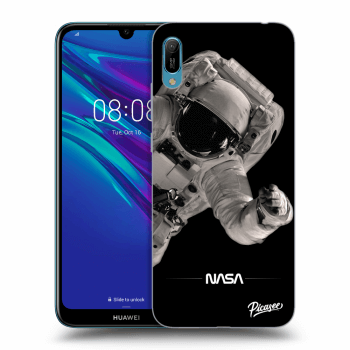 Picasee silikonowe czarne etui na Huawei Y6 2019 - Astronaut Big