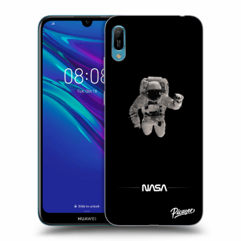 Picasee silikonowe czarne etui na Huawei Y6 2019 - Astronaut Minimal