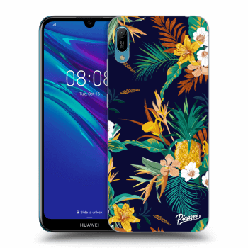Picasee silikonowe czarne etui na Huawei Y6 2019 - Pineapple Color